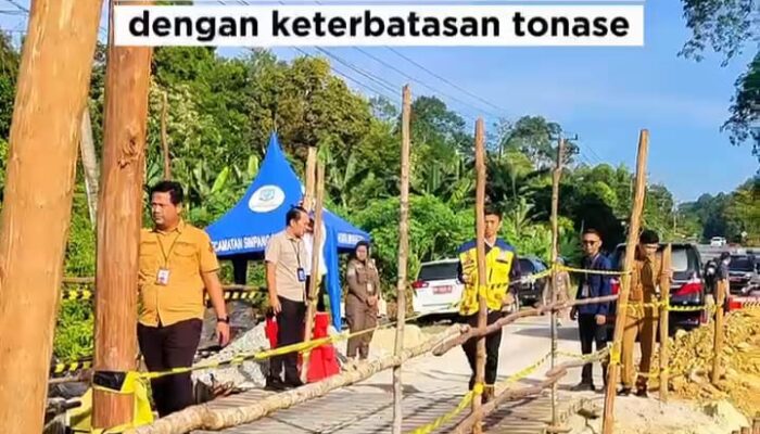 Jembatan Putus, Gubernur Babel Perintahkan Jembatan Darurat Dibangun. Hidayat Arsani: Administrasi bisa Nyusul