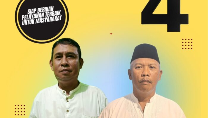 Bachtiar-Husen Nomor Urut 4 Calon RT/RW Air Kepala Tujuh