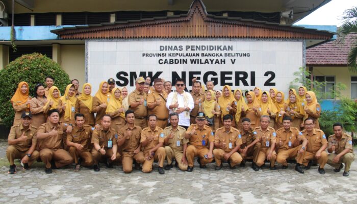 Wujud Nyata Perhatian Pemprov Babel, Gubernur Kunjungi SMK Negeri 2 Tanjungpandan