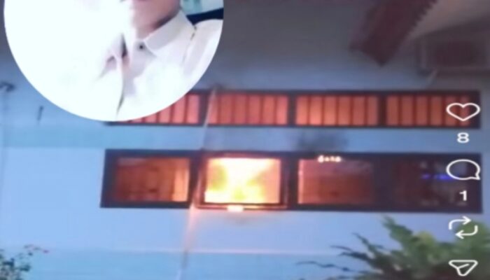 Astaga! AS Pelaku Pembakaran Gedung Dishub Babel Ternyata Pegawai Dishub Sendiri