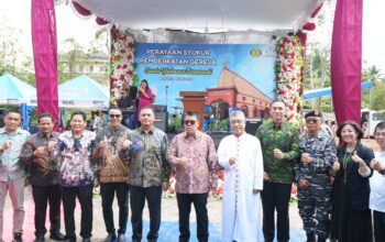 Resmikan Gereja Katolik Santo Yohanes Pemandi Stasi Baturusa, Gubernur Hidayat Arsani Gaungkan Harmoni dan Persatuan Babel