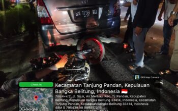 Pengendara Motor Tabrak Mobil Parkir di Air Merbau, Warga Air Seruk Tak Sadarkan Diri