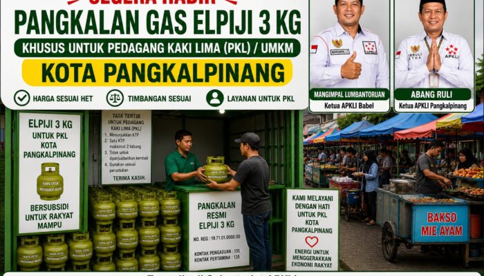 Setelah Perjuangan Panjang, Akhirnya Pangkalan Gas 3 KG Khusus untuk Pedagang Kaki Lima (PKL) Segera Hadir