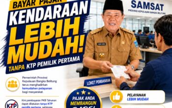 Bayar Pajak Motor Makin Mudah: Gebrakan Pro Rakyat Gubernur Hidayat Arsani Hapus Syarat KTP Pemilik Pertama di Bangka Belitung