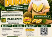 Jangan Lengah, Mari Meriahkan Pemprov Babel Gelar Kontes Durian Tingkat Provinsi