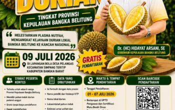 Jangan Lengah, Mari Meriahkan Pemprov Babel Gelar Kontes Durian Tingkat Provinsi