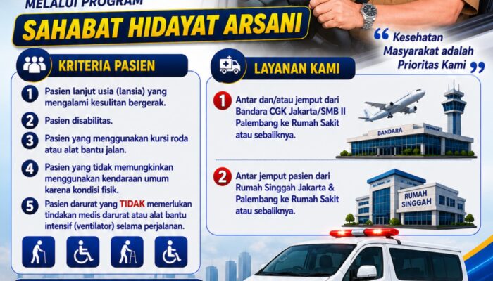 Wujud Nyata Kepedulian Gubernur Hidayat Arsani: Pemprov Babel Fasilitasi Ambulans Gratis 24 Jam di Jakarta dan Palembang