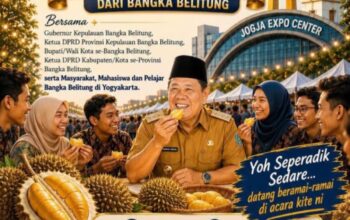 Gubernur Hidayat Arsani Ajak Warga Rantau dan Mahasiswa Asal Babel di Yogyakarta Nikmati Durian Kelekak