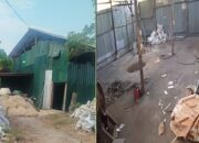 Gudang Misterius Pengolahan Tinslag Diduga Ilegal Beroperasi di Sepuran Kayu Besi Bangka Tengah