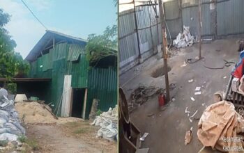 Gudang Misterius Pengolahan Tinslag Diduga Ilegal Beroperasi di Sepuran Kayu Besi Bangka Tengah