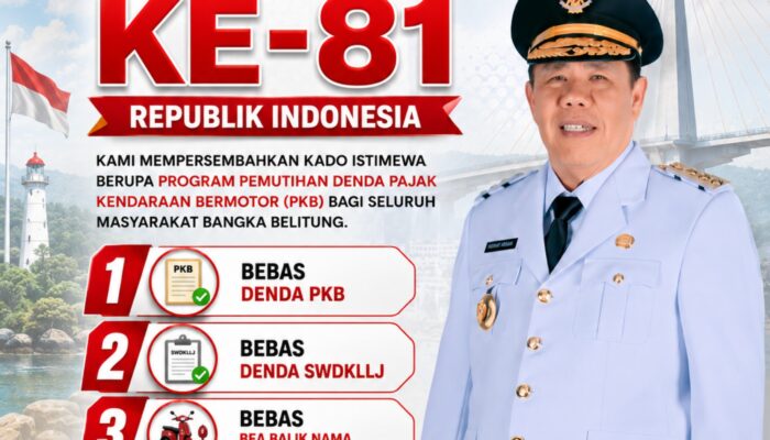 Momen HUT ke-81 RI, Gubernur Hidayat Arsani Bebaskan Denda Pajak Kendaraan Warga Babel