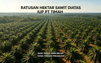 Bank Tanah Buka Suara Soal Ratusan Hektare Kebun Sawit Amrn Di atas IUP PT Timah: Belum Ada Perjanjian Pemanfaatan