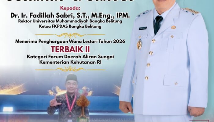 Ketua FKP DAS Bsbel Raih Terbaik II Waba Lestari Nasional 2026, Gubernur Hidayat Arsani Sampaikan Apresiasi Tinggi
