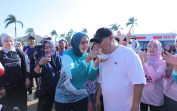 Ulang Tahun Ke-63 Gubernur Hidayat Arsani, Pemprov Babel Semarakkan Dengan Senam Sehat Bersama