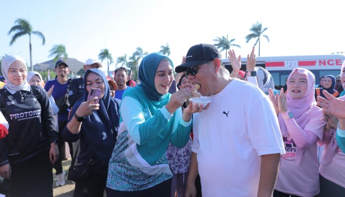 Ulang Tahun Ke-63 Gubernur Hidayat Arsani, Pemprov Babel Semarakkan Dengan Senam Sehat Bersama