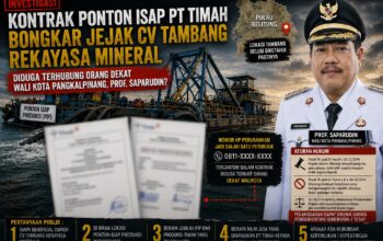 Aturan Zona Tambang Di Kota Pangkalpinang Ditegakkan, Kontrak PIP CV TRM Diduga Milik Lingkaran Walikota Berjalan