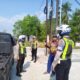 Satlantas Polres Belitung Cek Barcode Dan Dokumen Kendaraan Di SPBU Air Merbau