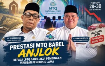 Prestasi MTQ Babel Anjlok, Kepala LPTQ Babel Akui Pembinaan Warisan  Pengurus Lama