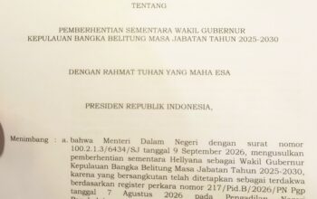 Baru Bebas, Kini Diberhentikan Lagi: Presiden Prabowo Nonaktifkan Wagub Hellyana