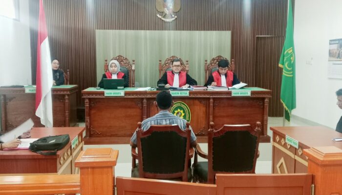 PN Tanjung Pandan Tolak Eksepsi Lendra Ginawan Di Dua Perkara Pidana