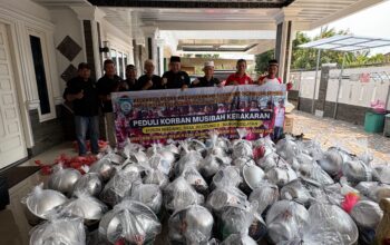 PMOI Babel Salurkan Bantuan Untuk Korban Kebakaran Desa Serdang Bangka Selatan